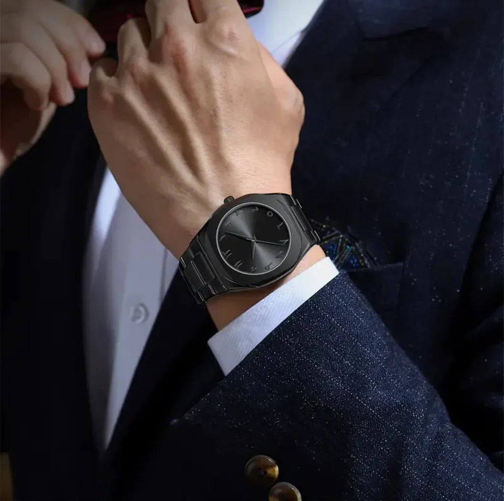 Black Arabic Aura Watch