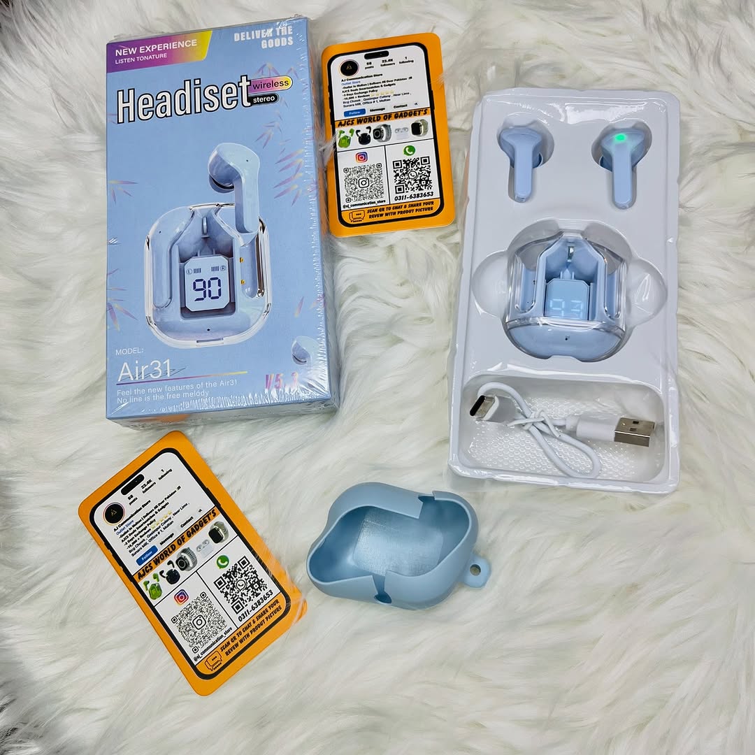 Air-31 Wireless Earbuds With Free Cover
