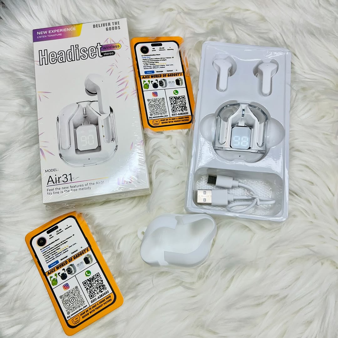 Air-31 Wireless Earbuds With Free Cover