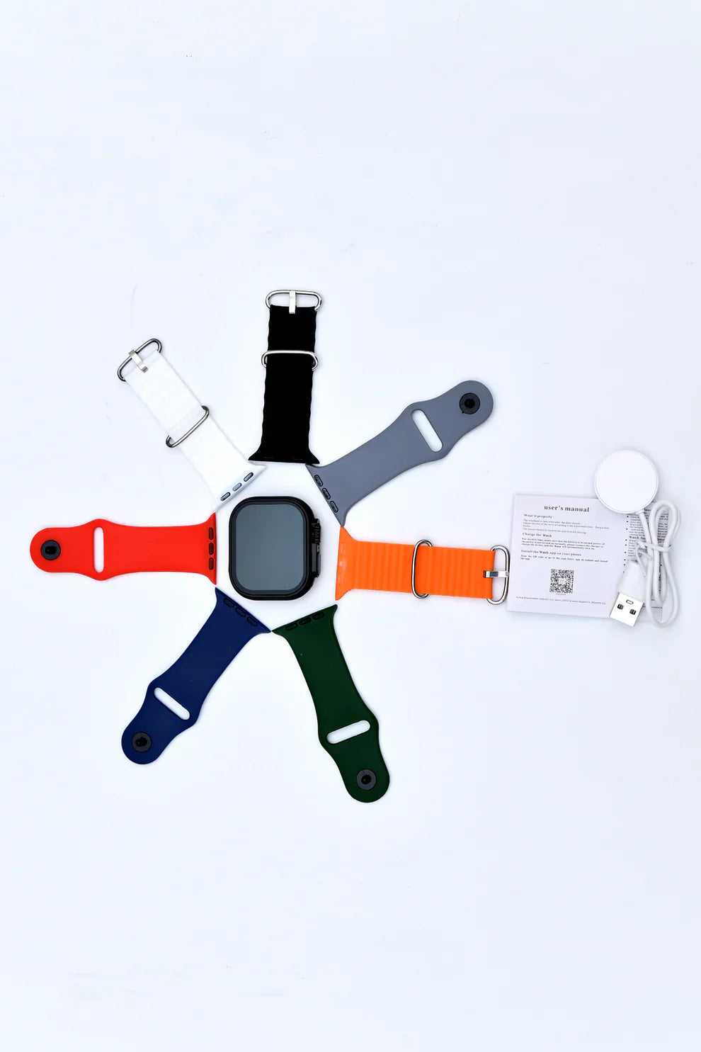 Ultra Smart Watch With 7 Straps