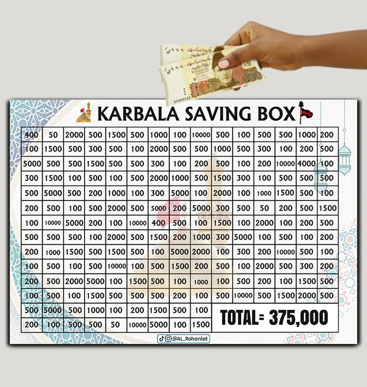 Qurbani, Umrah Or Karbala Saving Box 375k