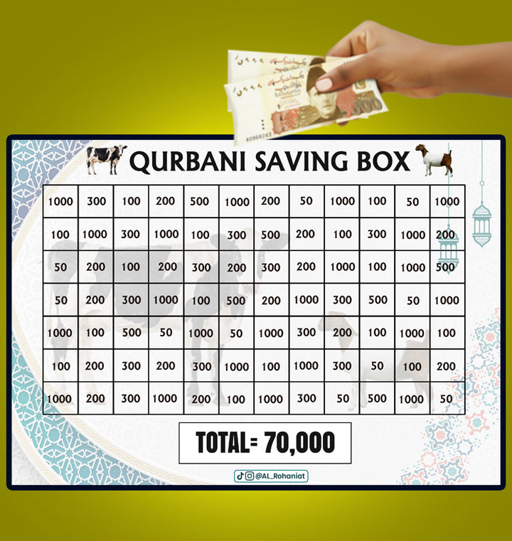 Qurbani, Umrah Or Karbala Saving Box 375k